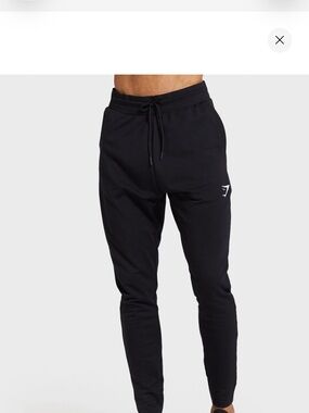 Gymshark Men's Black Tapered Joggers